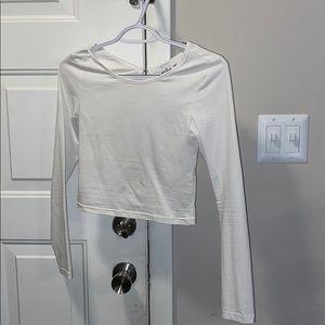 Princess polly open back long sleeve crop top